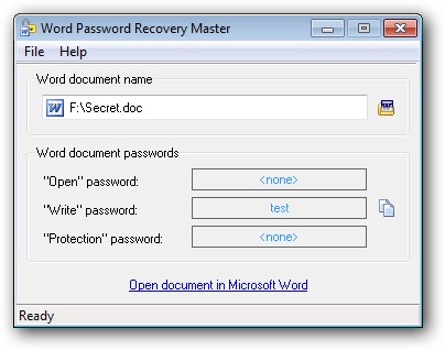 Rixler Word Password Recovery Master v3.5.0