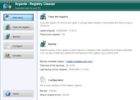 Argente Registry Cleaner v2.0.0.5 Portable