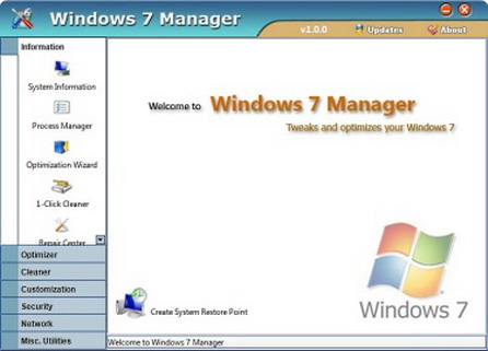 Windows 7 Manager v2.0.0 Final Portable