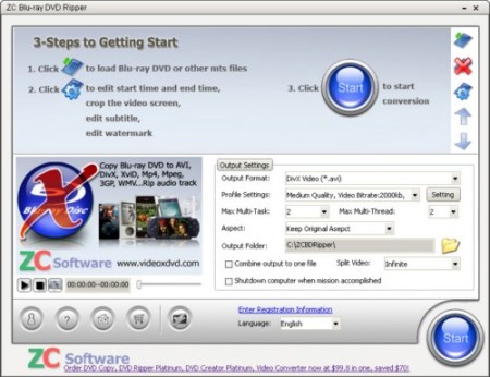 ZC Blu-ray DVD Ripper ver 3.9.6.1739 Multilingual Portable