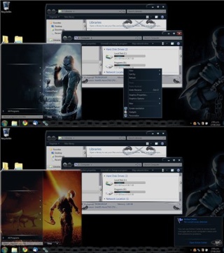 Pitch Black Theme for Windows 7